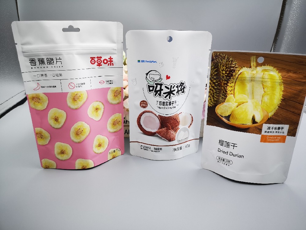 蔬果干包裝袋（香蕉片自立袋，榴蓮干自立袋，椰子干自立袋）